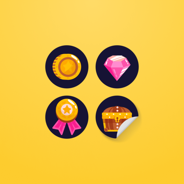 fhg-level-stickers Užduoties vertės lipdukai